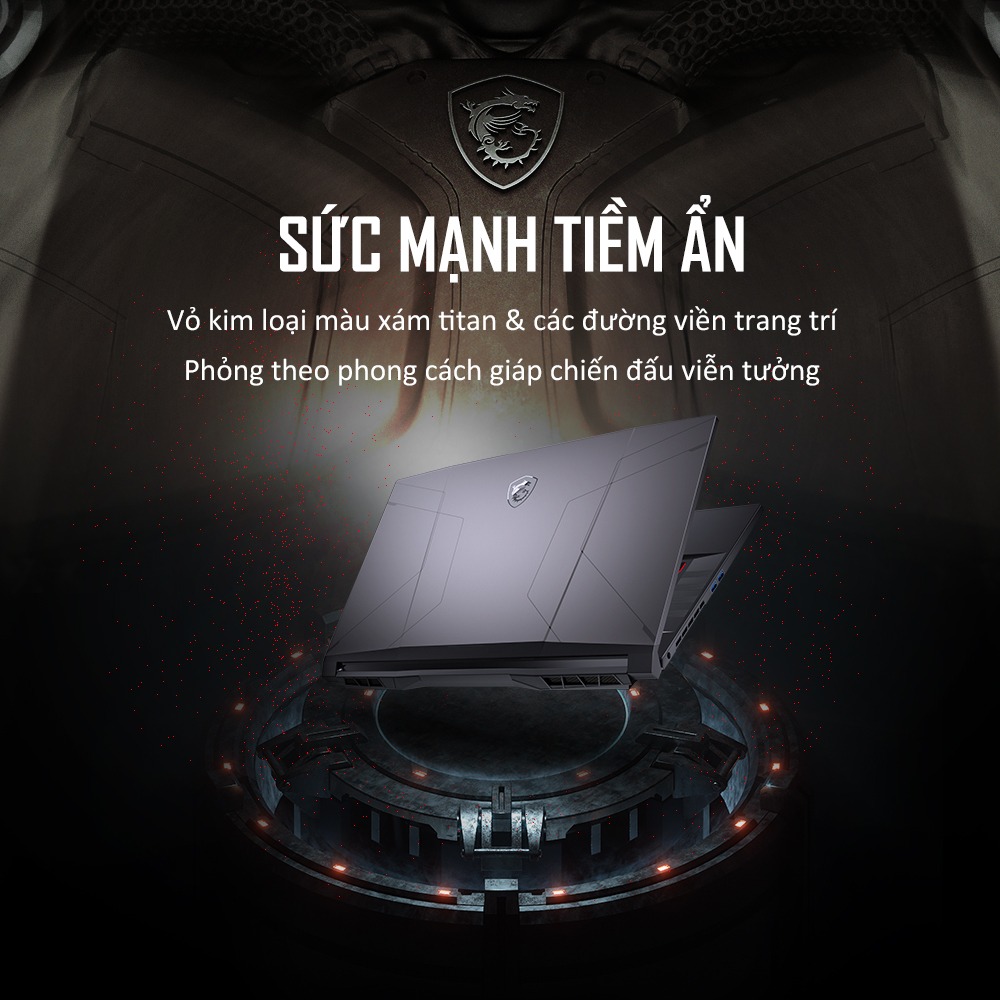 Laptop MSI Pulse GL66 11UDK 255VN (Core i7-11800H | 16GB | 512GB | RTX 3050 Ti 4GB | 15.6 inch FHD | Win 10 | Đen)