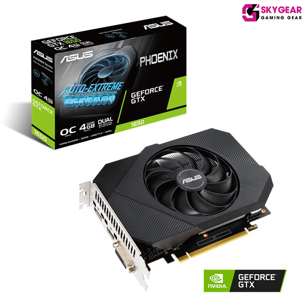 Card màn hình Asus PH GTX 1650-O4G GDDR6 (4GB GDDR6, 128-bit, DVI+HDMI+DP)