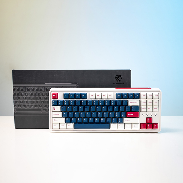 Bàn phím cơ FL-Esports CMK87SAM 3 Mode Wireless Metal Heart Kailh Box Red switch