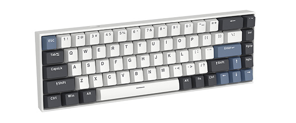 Bàn phím cơ FL-Esports F12 RGB White and Black