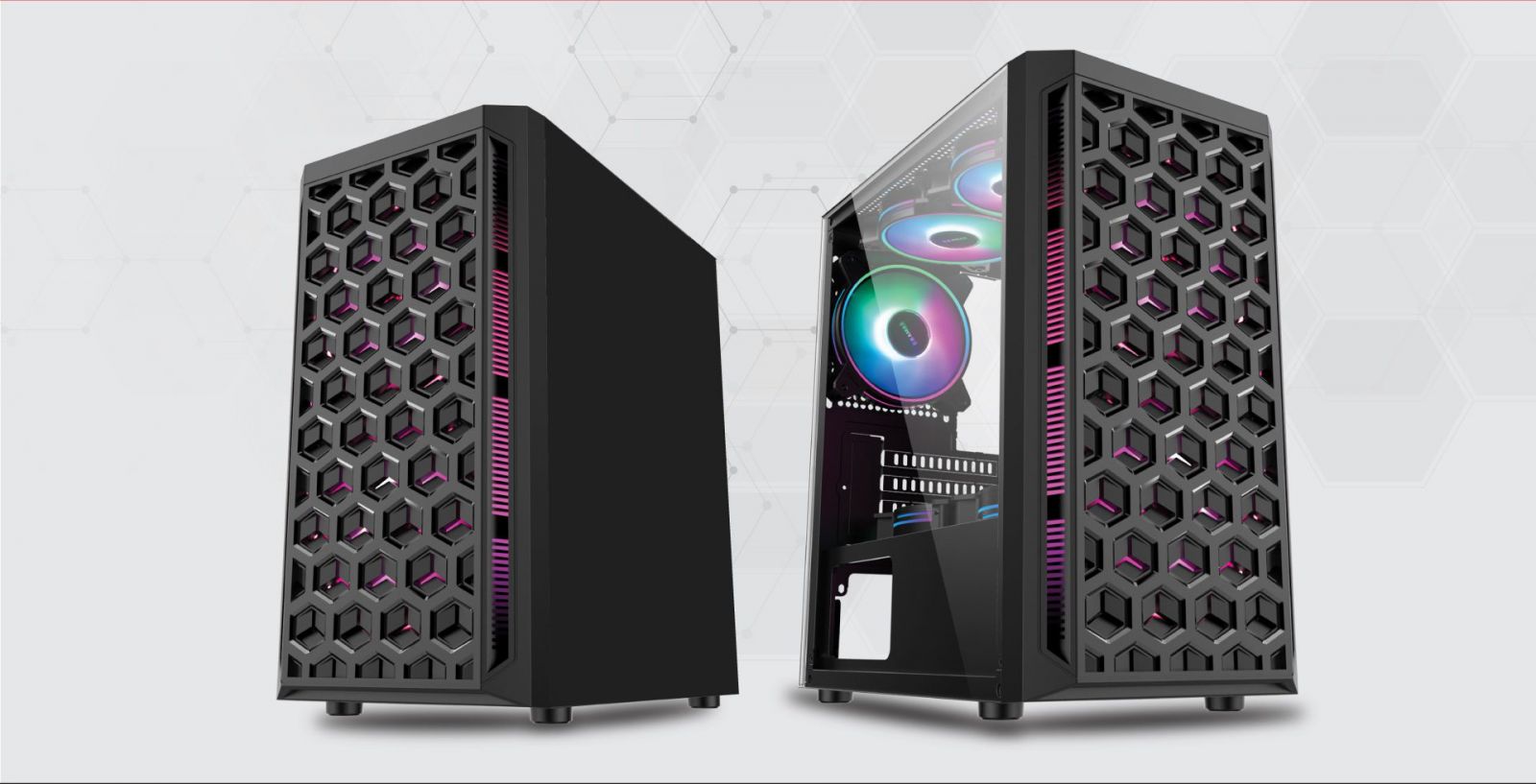 CASE VSPTECH GAMING MID TOWER CHASSIS M04