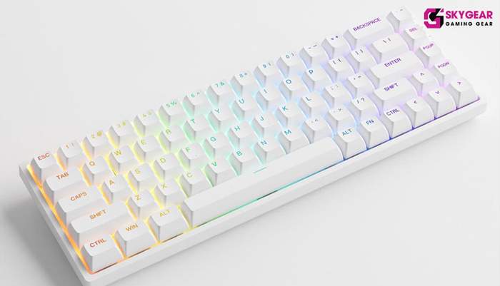 Bàn phím AKKO 3068 v2 RGB White 