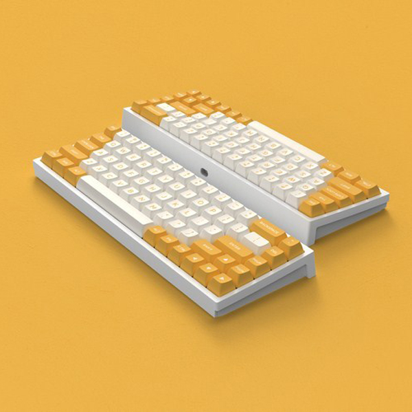 Bàn phím cơ FL-Esports FL680SAM Banana Wireless Gateron Cap White switch