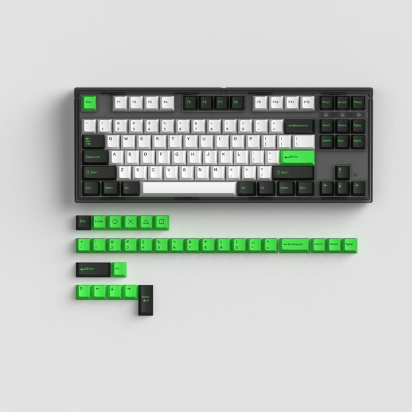 Bàn phím cơ FL-Esports White & Green GP87CP