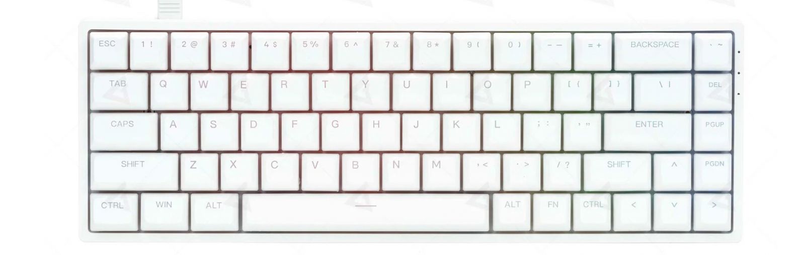 AKKO 3068 white v2 RGB  Akko CS Jelly Purple switch