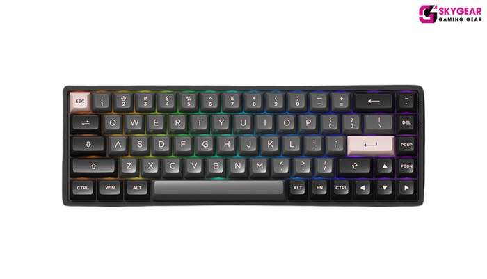 Bàn phím  cơ AKKO 3068B Multi-modes Black Pink