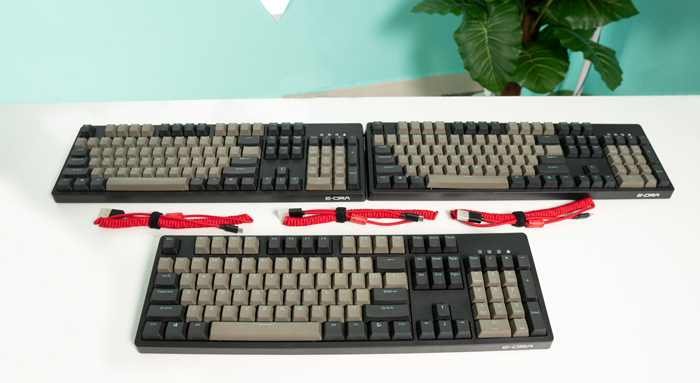 Bàn phím cơ E-DRA EK3104 Pro Sky Dolch Cherry Blue switch