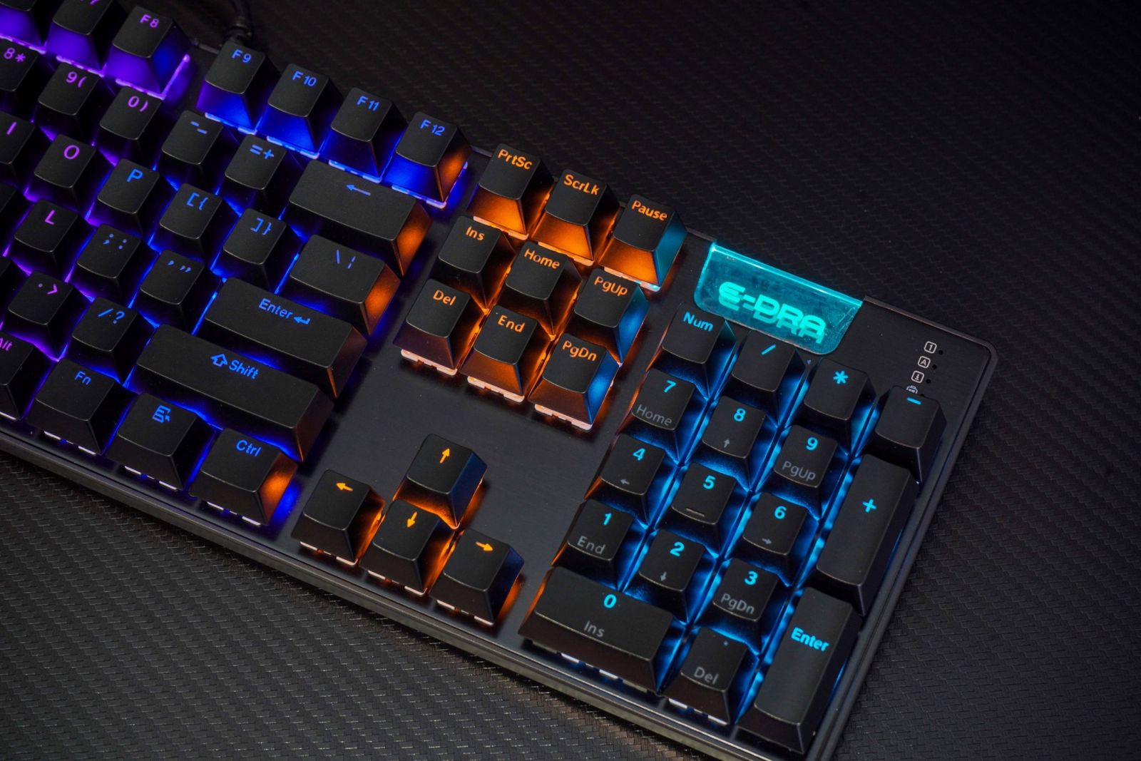 Bàn phím cơ E-DRA EK312 Black Blue switch