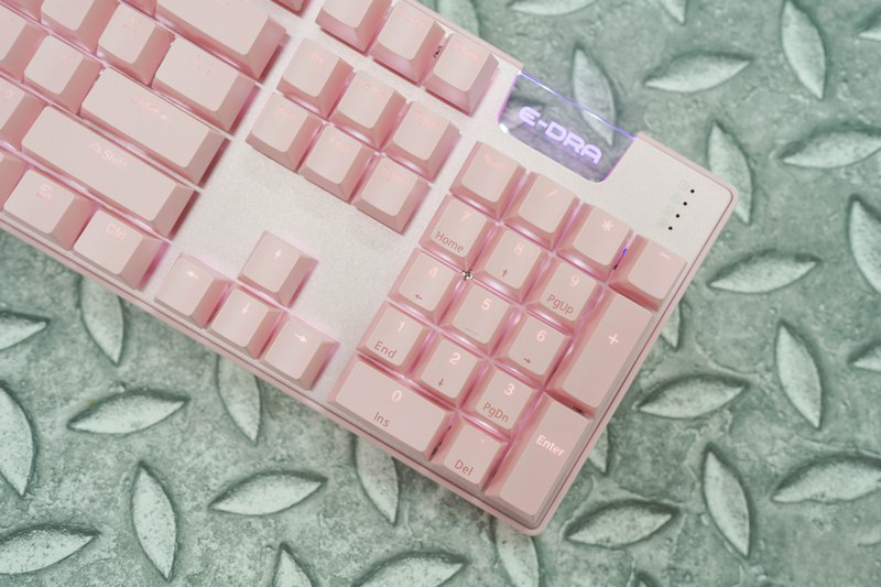 Bàn phím cơ E-DRA EK312 Pink Brown switch