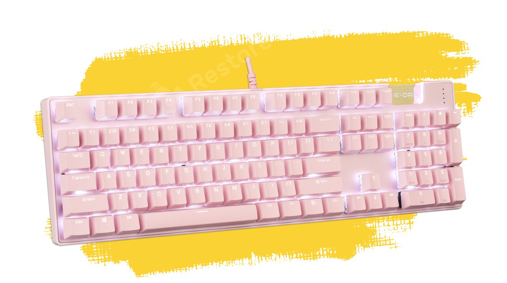 Bàn phím cơ E-DRA EK312 Pink Brown switch