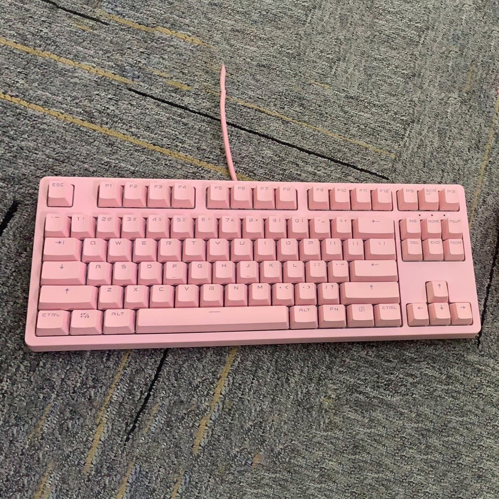 Bàn phím cơ E-DRA EK387 Dream Pink Huano Blue switch