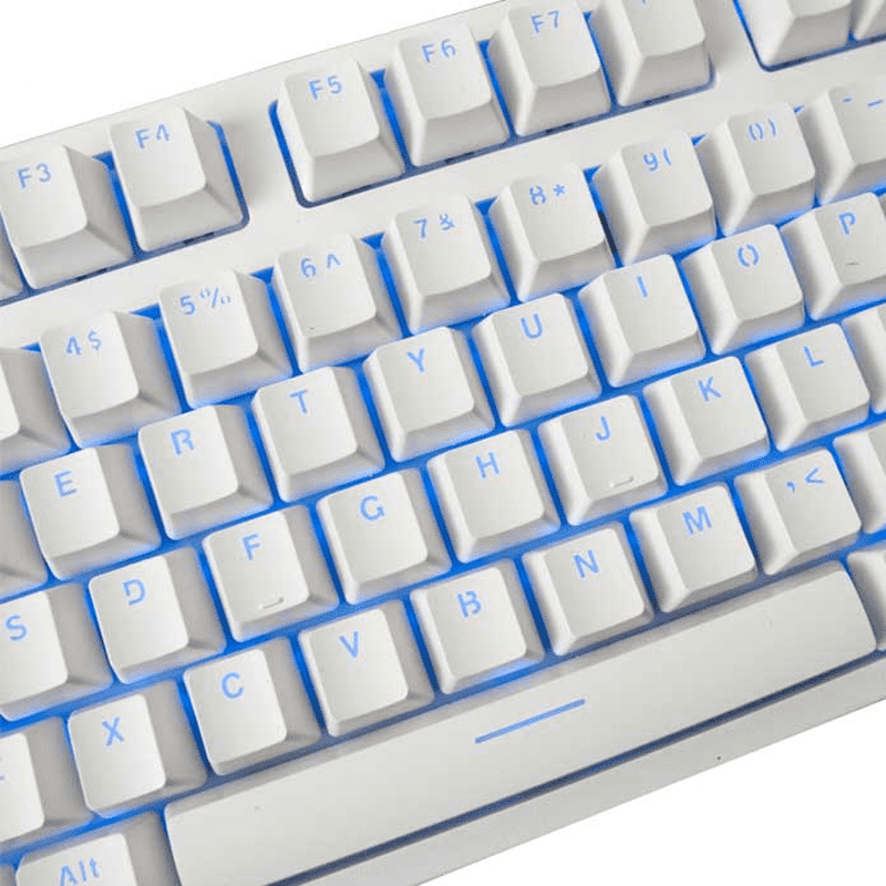 Bàn phím cơ E-DRA EK387 Ice White Huano Red switch