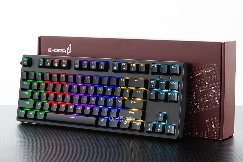 Bàn phím cơ E-DRA EK387L Blue switch
