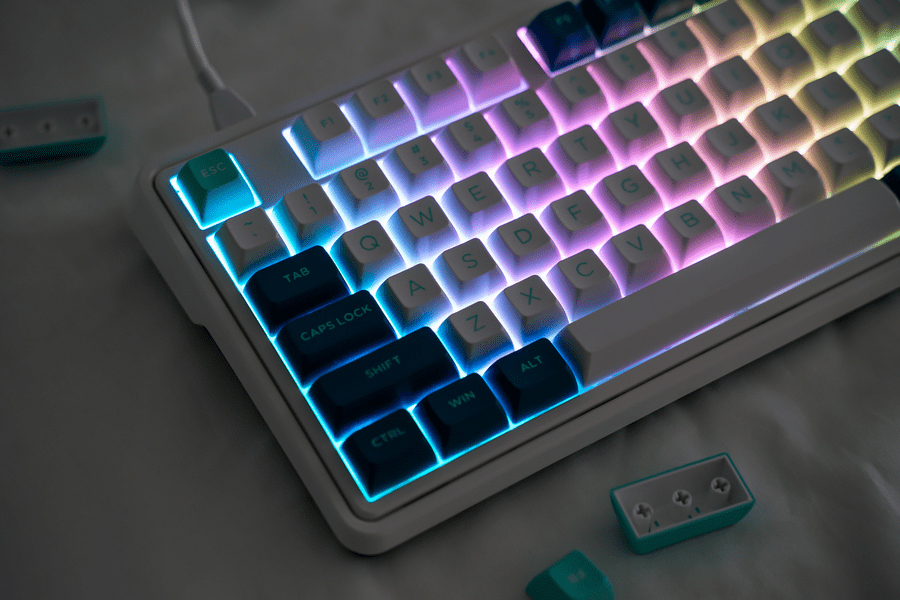 Bàn phím cơ FL-Esports CMK87 ice mint Kailh Box Cool Mint switch