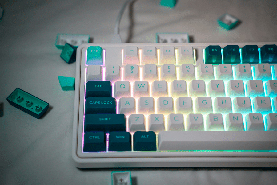 Bàn phím cơ FL-Esports CMK87 ice mint Kailh Box Cool Mint switch
