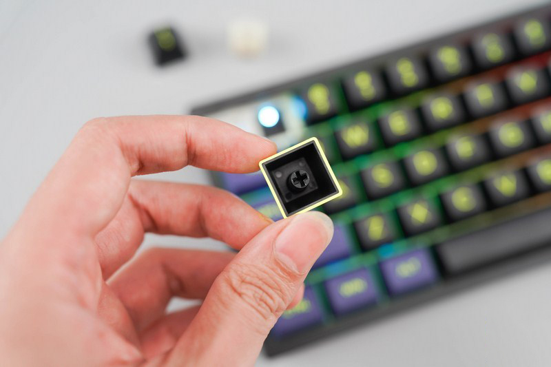 Bàn phím cơ FL-Esports FL680SAM Aqua Green Wireless Gateron Cap White switch