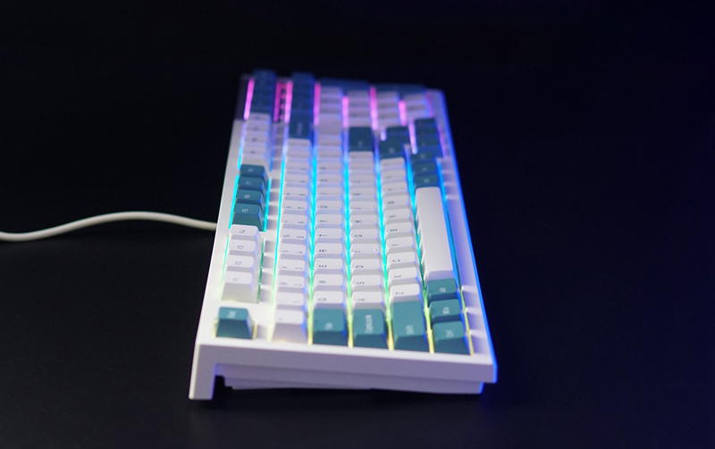 Bàn phím cơ FL-Esports FL680SAM Purple Wireless Gateron Cap White switch