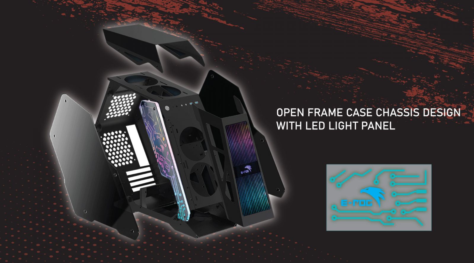 CASE VSP ESPORT REPUBLIC OF GAMERS ES8 - Black