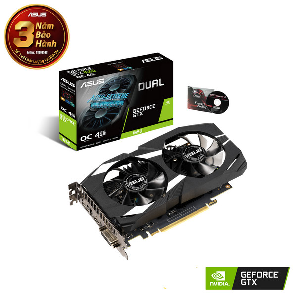 Card màn hình Asus DUAL GTX 1650-O4G