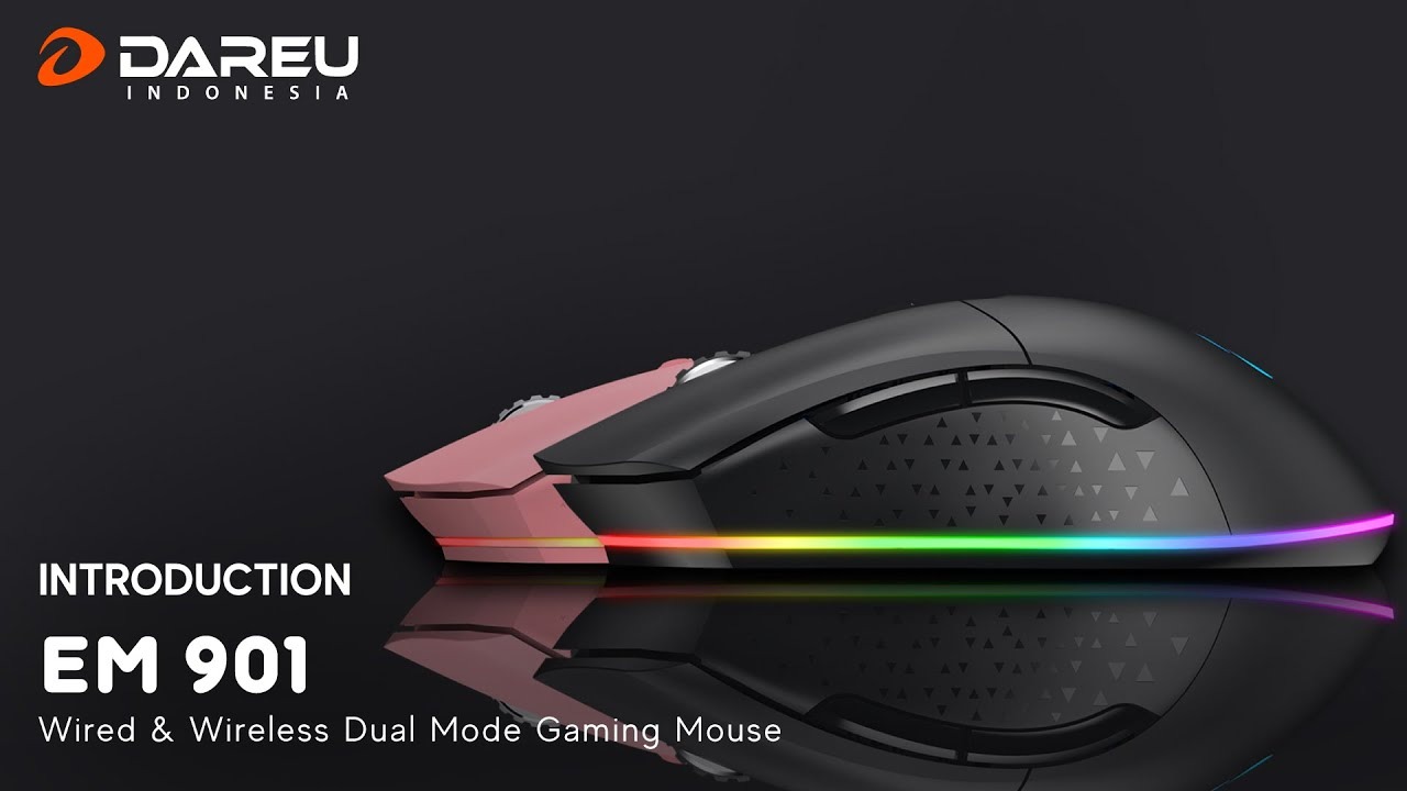 DAREU EM901 RGB WIRELESS BLACK