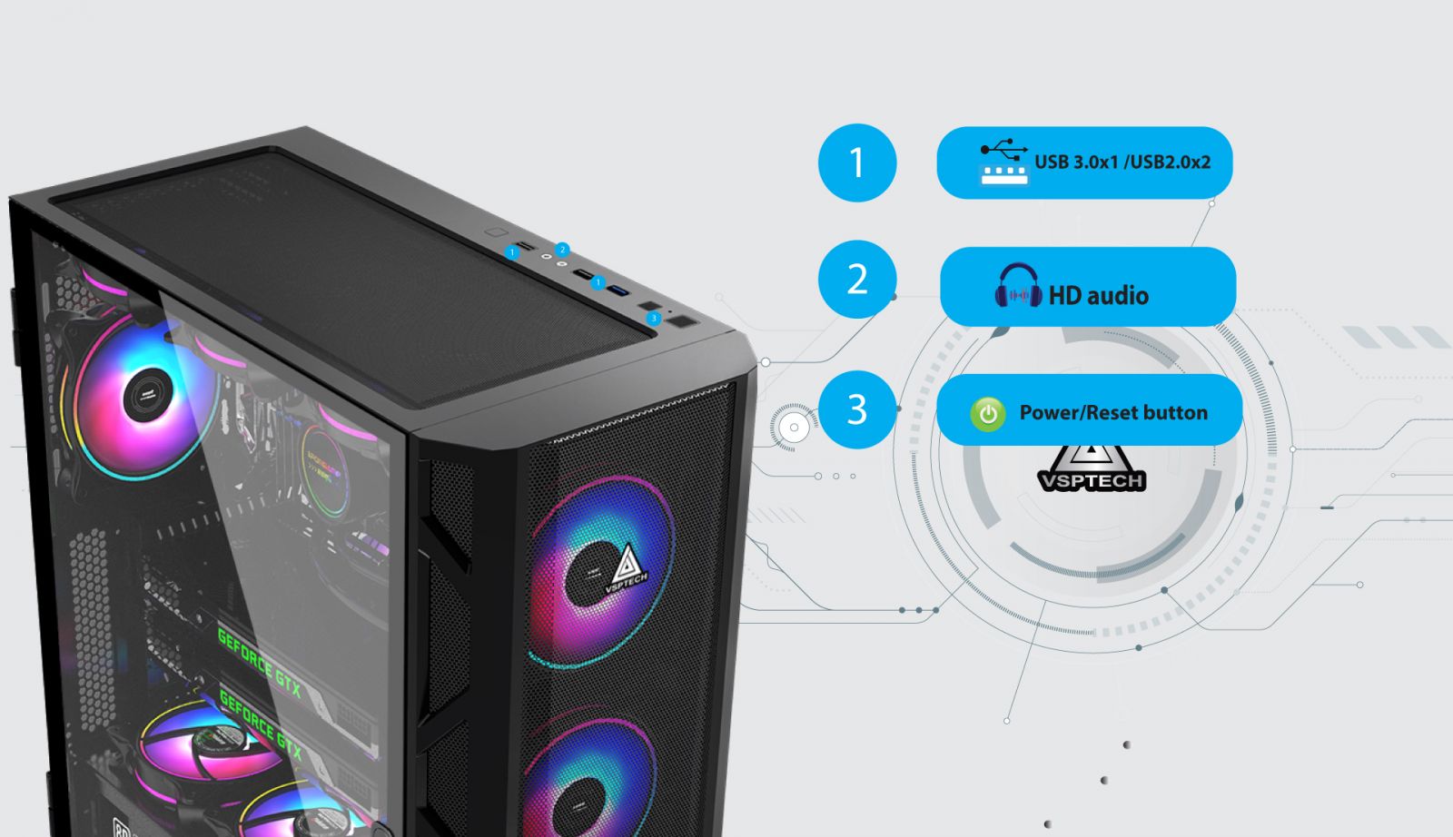 Case VSPTECH ThinStation P730