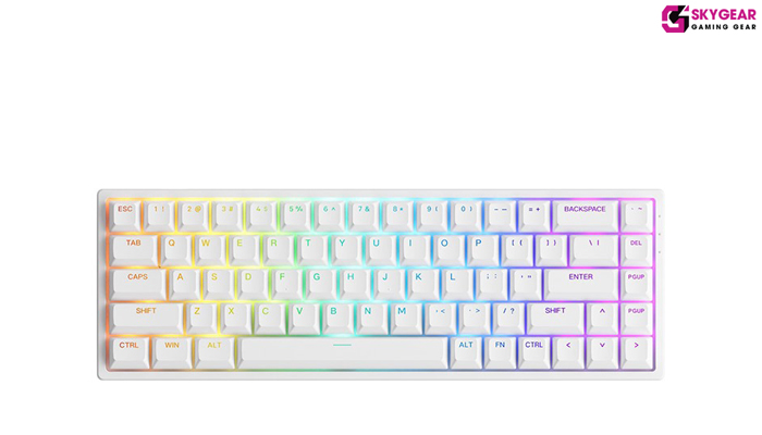 Bàn phím cơ AKKO 3068 v2 RGB White (3068 v2 RGB Trắng)