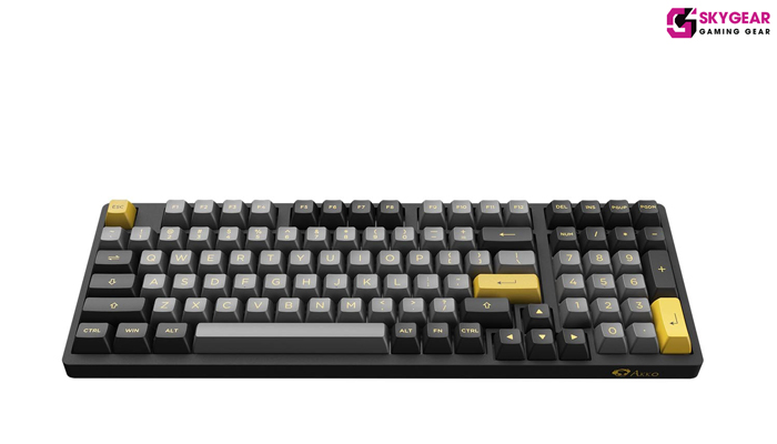 bàn phím cơ AKKO 3098B Multi-modes Black & Gold 