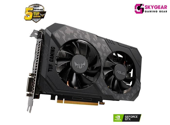  Asus TUF GTX 1650 DDR6 4GD6-P-GAMING với thiết kế nhỏ gọn
