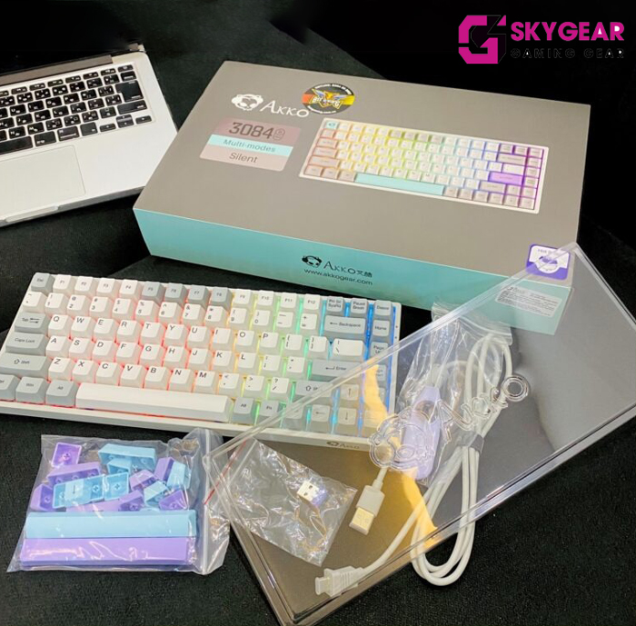 Bàn phím cơ AKKO 3084B Plus Silent(Bluetooth 5.0 / Wireless 2.4Ghz ...