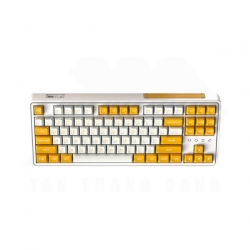 Bàn phím cơ FL-Esports CMK87SAM 3 Mode Wireless Yellow & White Kailh FLCMMK Cercis switch