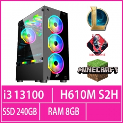 PC GAMING - SKYGEAR (Core I3-13100/ H610M S2H/ 8GB/ 240GB SSD)