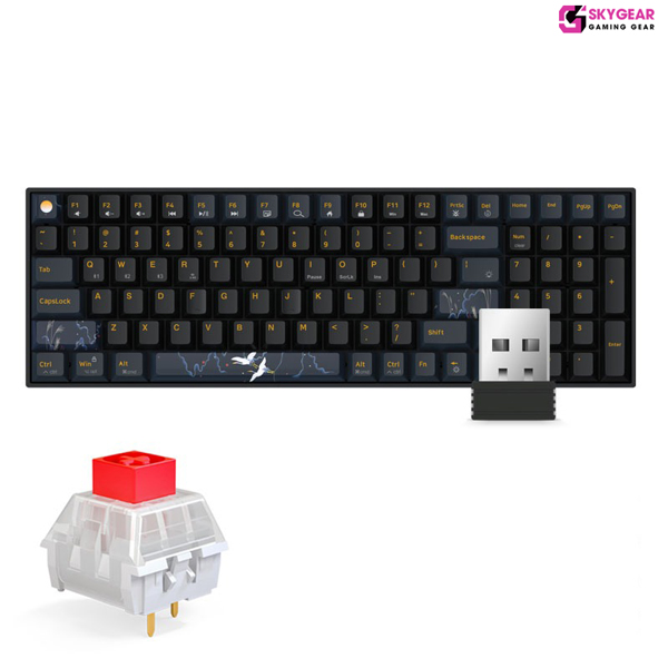 Bàn phím cơ GM1000 Multimode - Switch Red KailhBox