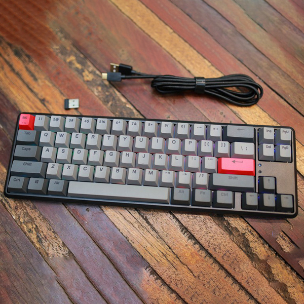 Bàn phím cơ E-DRA EK368W V2 Wireless Red switch