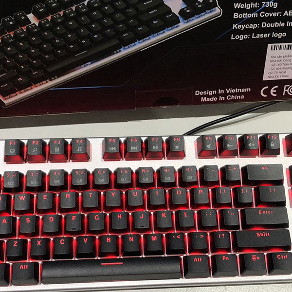 Bàn phím cơ E-Dra EK3087 Red Switch