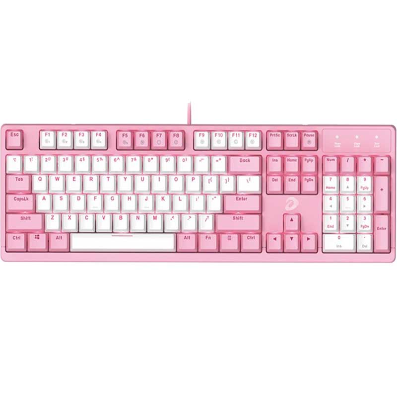 Bàn Phím cơ Dareu EK1280s Pink White (Pink LED) 