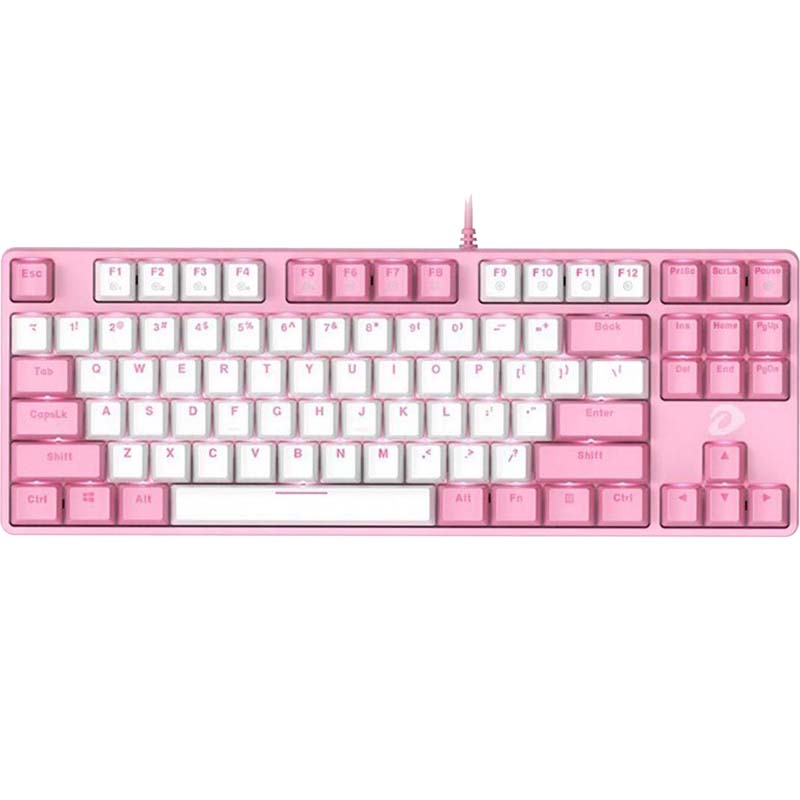 Bàn phím DareU EK87 Pink White