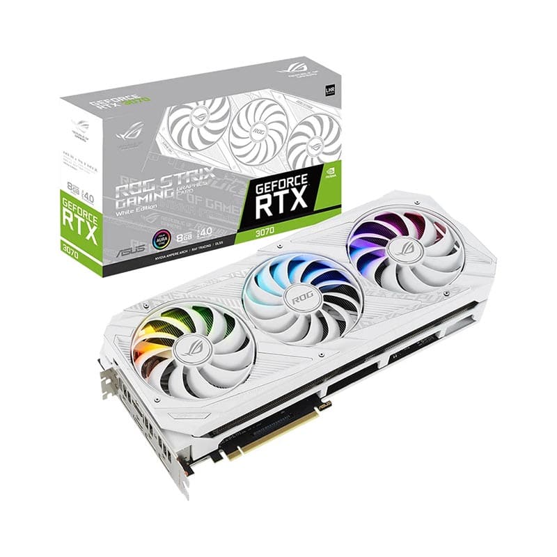 Card màn hình Asus ROG-STRIX-RTX 3070-O8G-V2 White