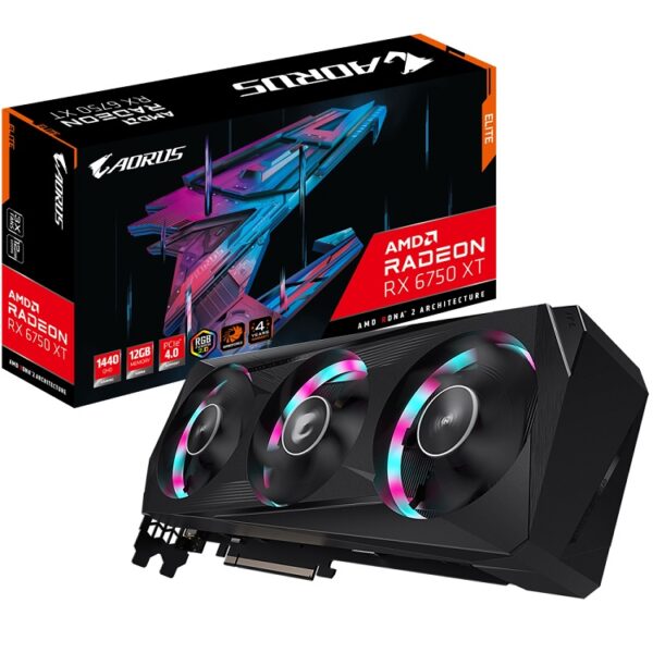 Card màn hình Gigabyte RX 6750 XT Aorus Elite 12GB GDDR6 (GV-R675XTAORUS E-12GD) 
