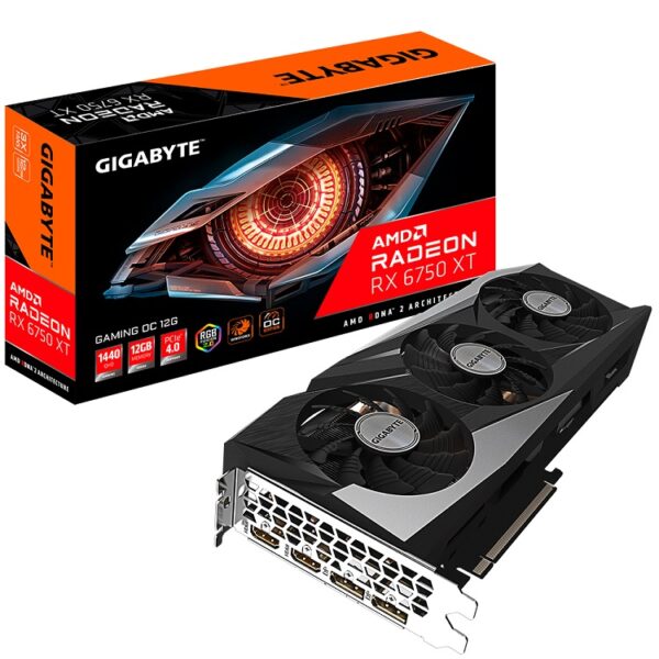Card màn hình Gigabyte RX 6750 XT Gaming OC 12GB GDDR6 (GV-R675XTGAMING OC -12GD)