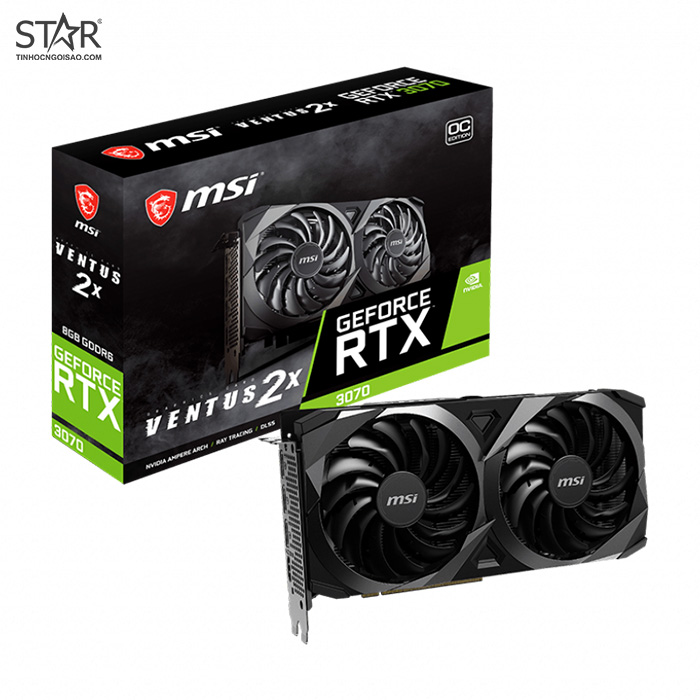 VGA GeForce RTX 3070 VENTUS 2X 8G OC LHR