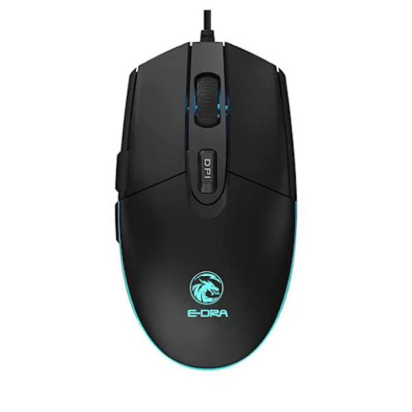 Chuột E-Dra EM6102 (USB 2.0, 1,75m, Đen/ Trắng)