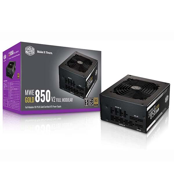 Nguồn Cooler Master MWE GOLD 850-V2 850W (80 Plus Gold/Màu Đen)