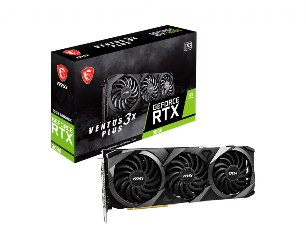 VGA MSI GeForce RTX 3080 VENTUS 3X PLUS 12G OC LHR