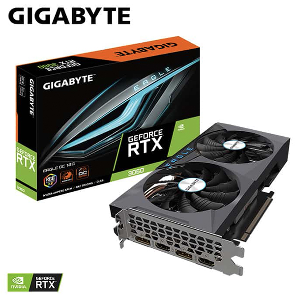 VGA GIGABYTE GeForce RTX 3060 EAGLE OC 12G (rev. 2.0) (GV-N3060EAGLE OC-12GD)