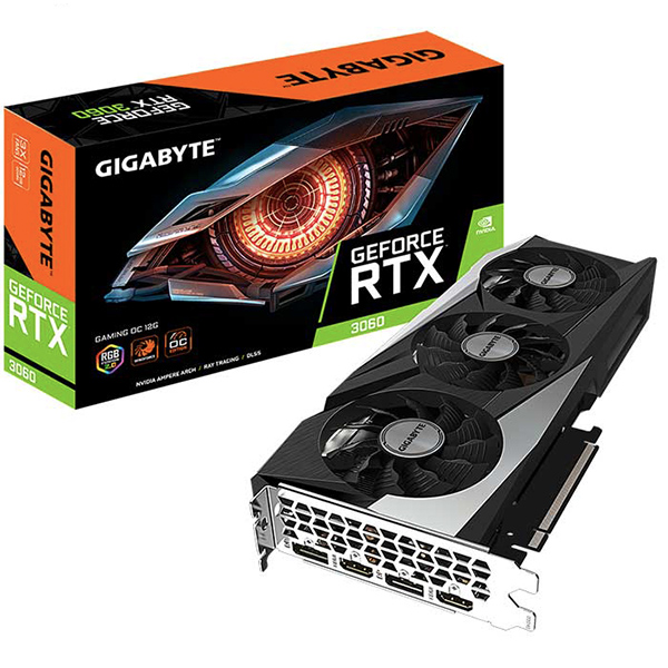 VGA GIGABYTE GeForce RTX 3060 GAMING OC 12G (rev. 2.0) (GV-N3060GAMING OC-12GD)