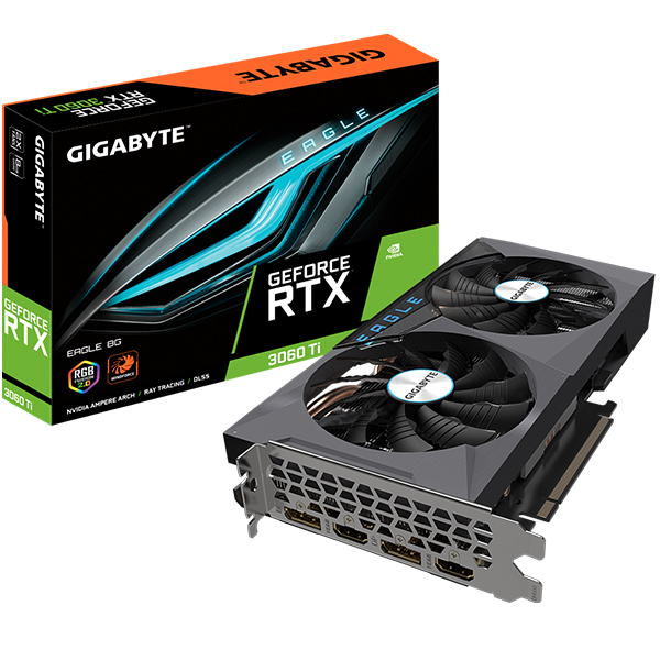 VGA GIGABYTE GeForce RTX 3060 Ti EAGLE OC 8G (rev. 2.0) (GV-N306TEAGLE OC-8GD) 