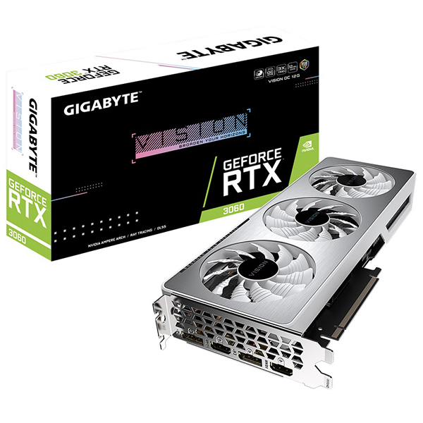 VGA GIGABYTE GeForce RTX 3060 VISION OC 12G (rev. 2.0) (GV-N3060VISION OC-12GD)