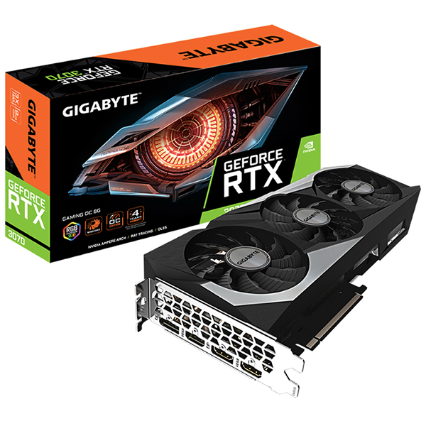 VGA GIGABYTE GeForce RTX 3070 GAMING (rev. 2.0) (GV-N3070GAMING OC-8GD)