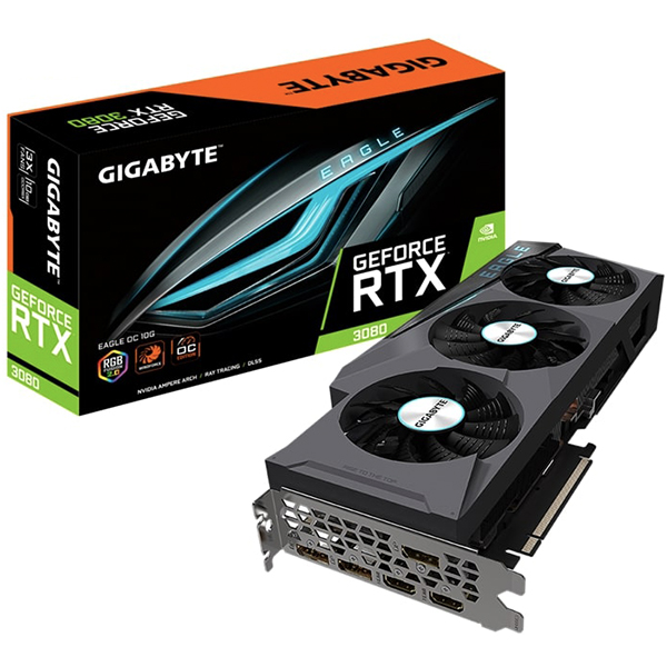 VGA Gigabyte GeForce RTX™ 3080 EAGLE OC 10G (GV-N3080EAGLE OC-10GD)