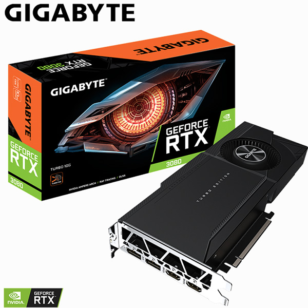 VGA GIGABYTE GeForce RTX 3080 TURBO 10G (rev. 2.0) N3080TURBO-10GD V2